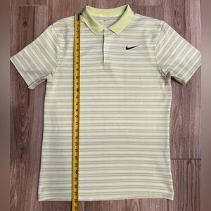 Nike Men's Lime Striped Polo Shirt
